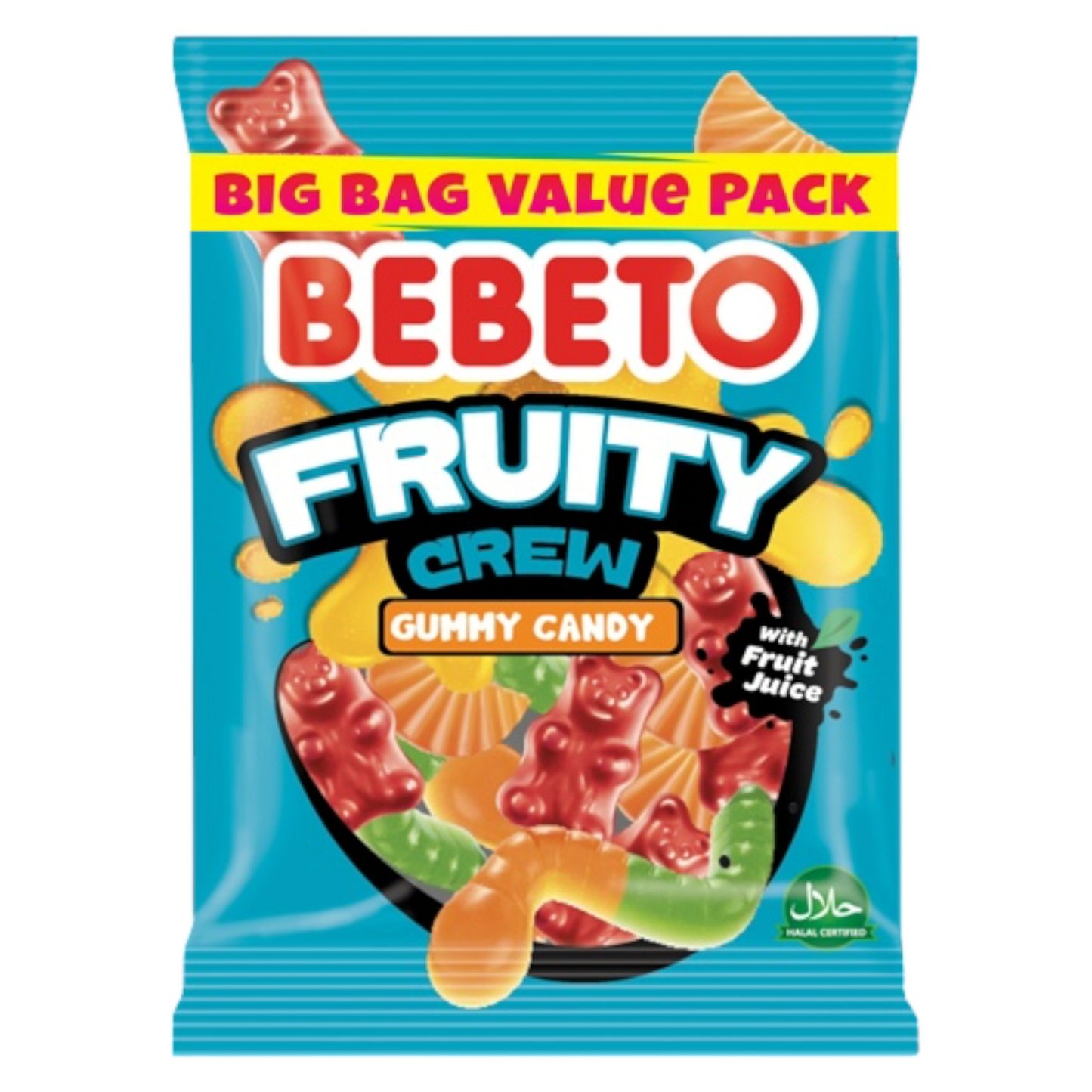 Bebeto Fruity Crew Mixed Fruit Gummy Sweets 200g - Gummy Sweets - Bebeto