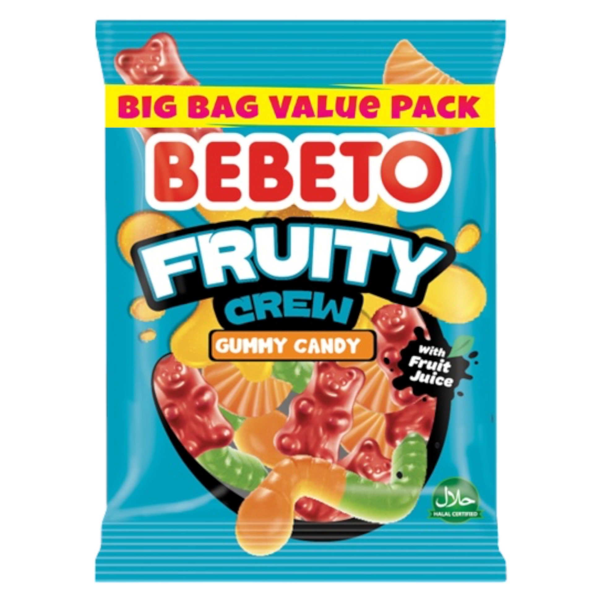 Bebeto Fruity Crew Mixed Fruit Gummy Sweets 200g - Gummy Sweets - Bebeto