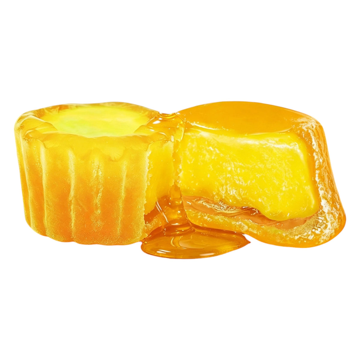 Amos 4D Gummy Lemon Tart Crunchy Shell Gummy Sweets 65g pack back with ingredients