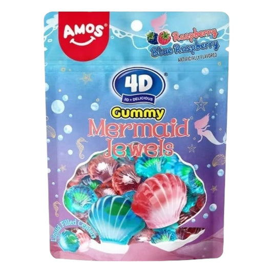 Amos 4D Gummy Mermaid Jewels - 65g - Gummy Sweets - Amos