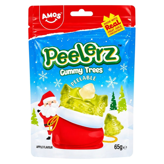 Amos Peelerz Christmas Gummy Trees 65g bag