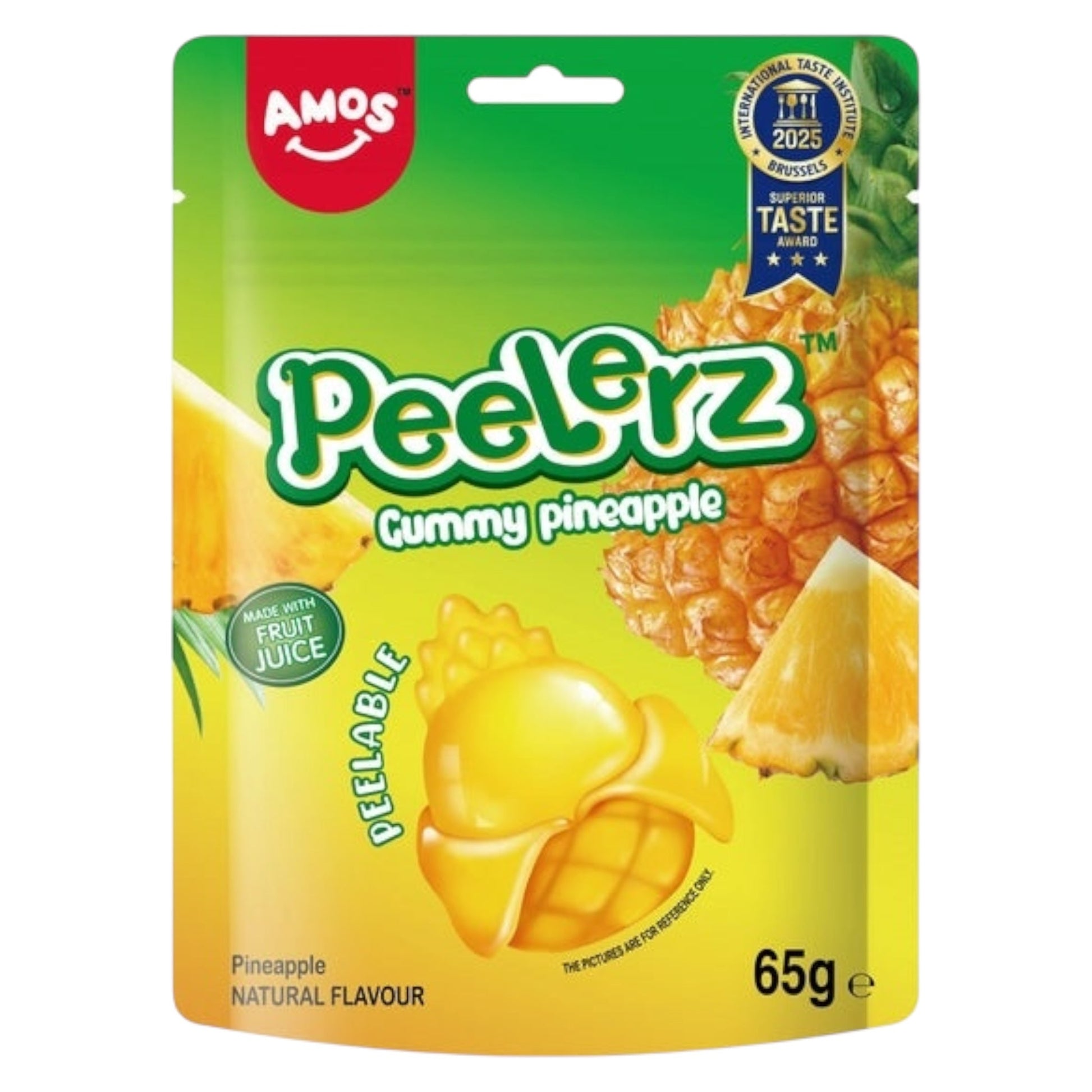 Amos Peelerz - Pineapple (65g) - Gummy Sweets - Amos