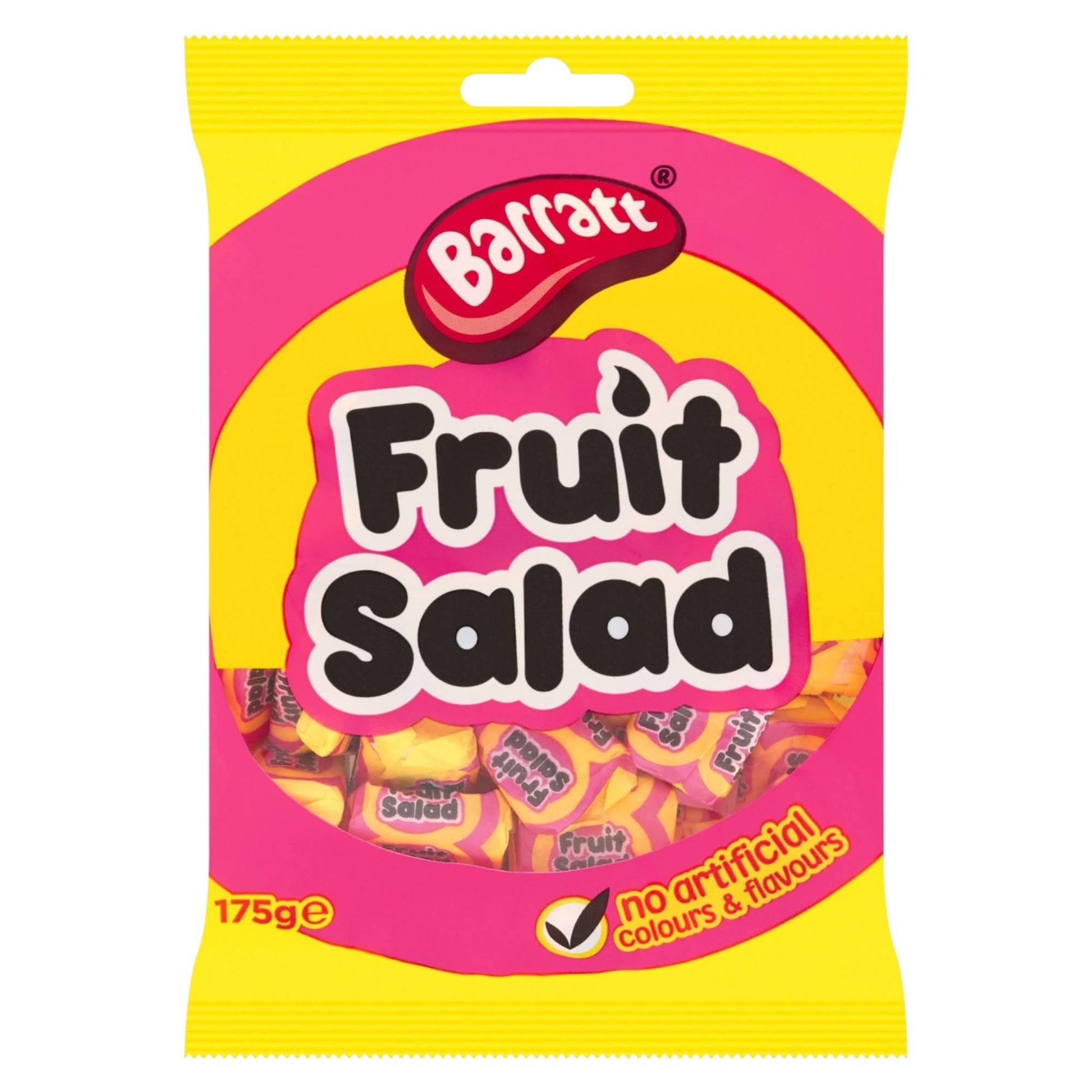 Barratt Fruit Salad – Raspberry & Pineapple Chews - Caribou Candy