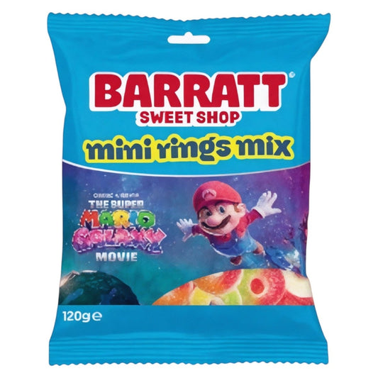 Barratt Mini Rings Mix - Mario Galaxy - Gummy Sweets - Barratt