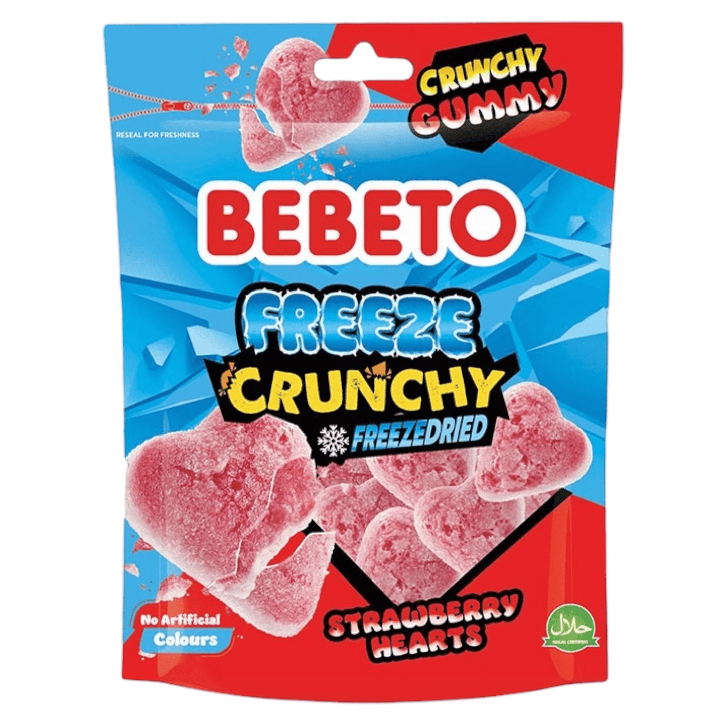 Bebeto Freeze Dried Strawberry Hearts - Freeze Dried - Bebeto