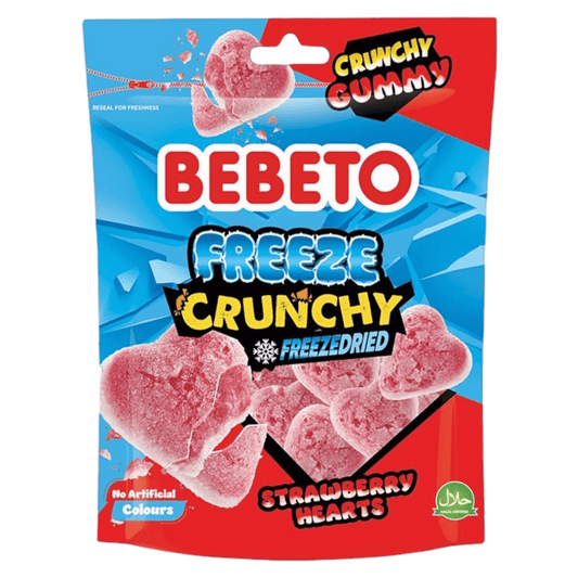 Bebeto Freeze Dried Strawberry Hearts - Freeze Dried - Bebeto