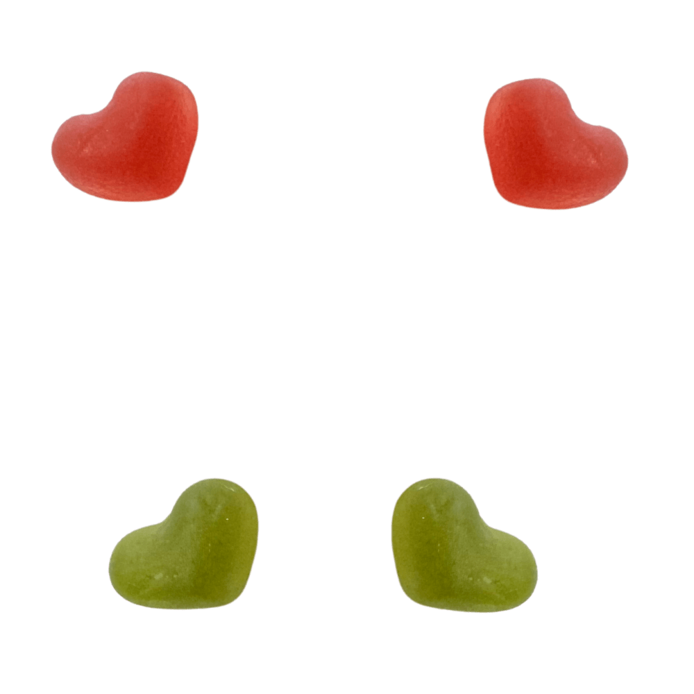 Bebeto Fruit Hearts - 7 Mini Bags - Gummy Sweets - Bebeto