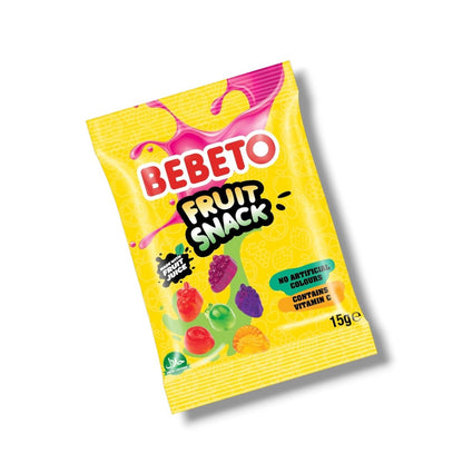 Bebeto Fruit Snack - 7 Mini Bags - Gummy Sweets - Bebeto