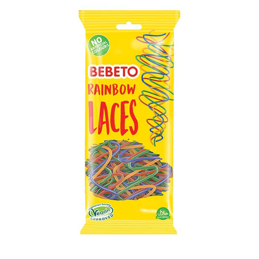 Bebeto Rainbow Laces - Gummy Sweets - Bebeto