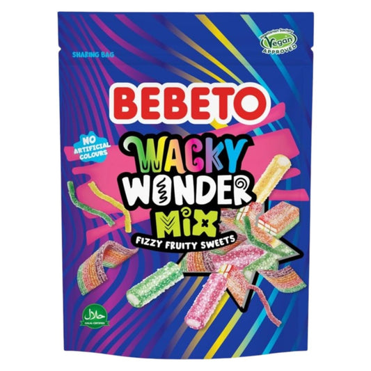 Bebeto Wacky Wonder Mix - 340g - Gummy Sweets - Bebeto