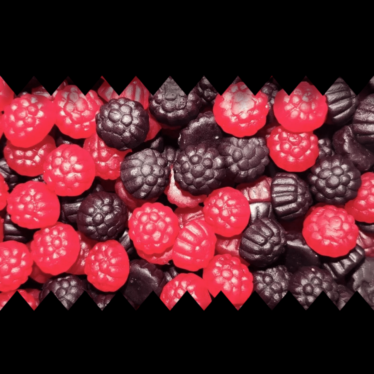 Black & Red Berries - Gummy Sweets - Caribou Candy