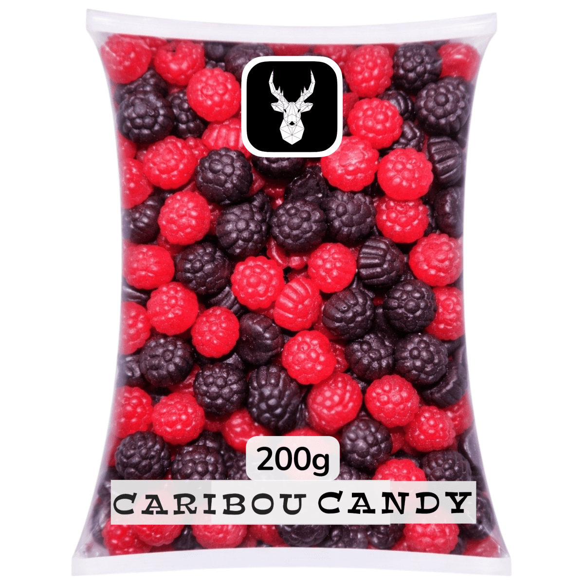 Black & Red Berries - Gummy Sweets - Caribou Candy