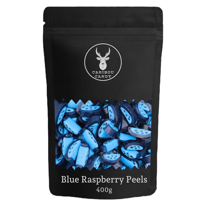 Blue Raspberry Peel Slices - Liquorice Slices - Caribou Candy
