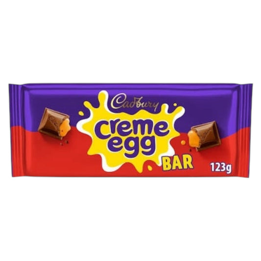 Cadbury Creme Egg Bar packaging on a white background