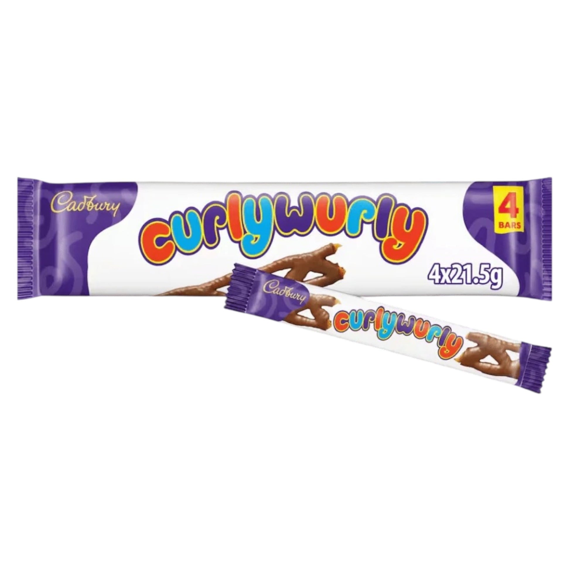 Cadbury Curlywurly - 4 Pack - Chocolate - Cadbury