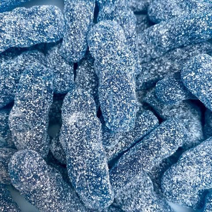 Candy Realms Blue Babies Gummy Fizzy Sugar Coated Sweets 190g - 1x Share Bag - Caribou Candy