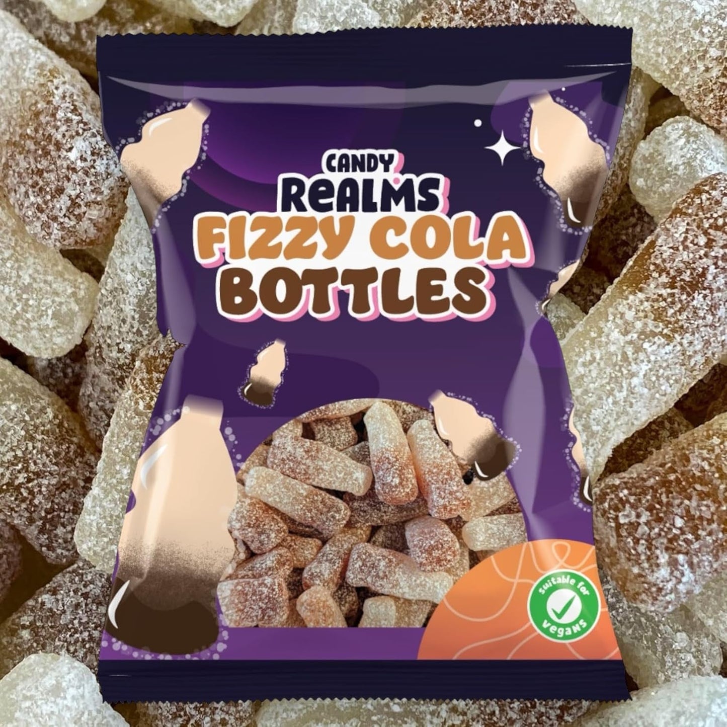 Candy Realms Fizzy Cola Bottles - Share Bag - Caribou Candy