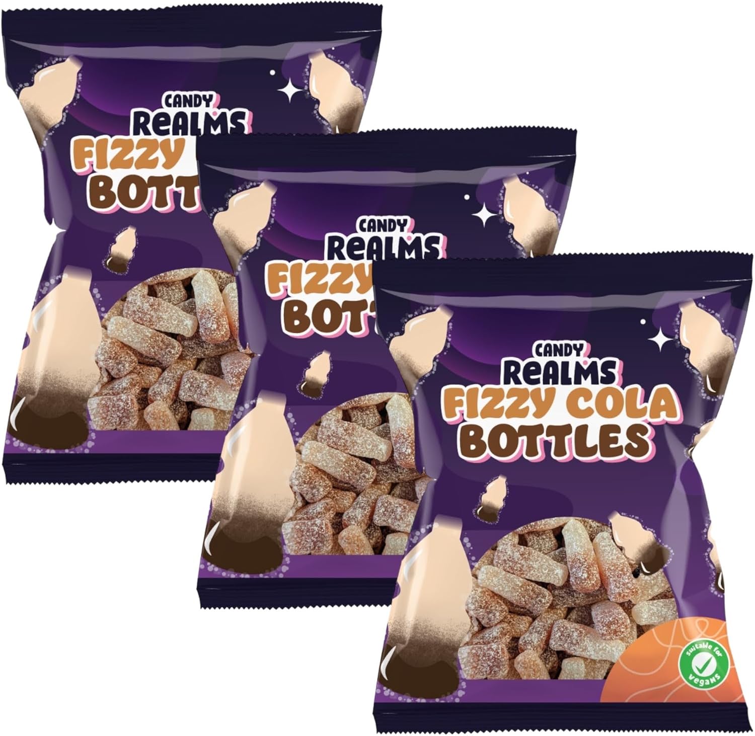 Candy Realms Fizzy Cola Bottles - Share Bag - Caribou Candy