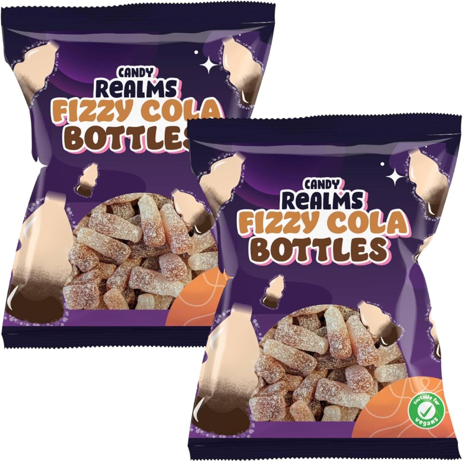 Candy Realms Fizzy Cola Bottles - Share Bag - Caribou Candy