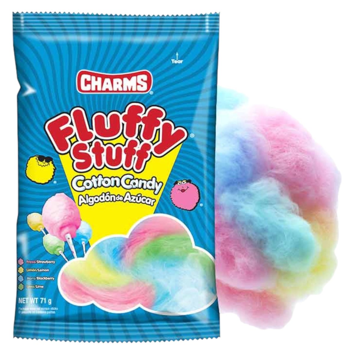 Charms Fluffy Stuff Cotton Candy 71g - Cotton Candy - Charms
