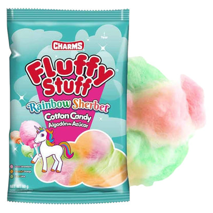 Charms Fluffy Stuff Rainbow Sherbet - Cotton Candy - Charms