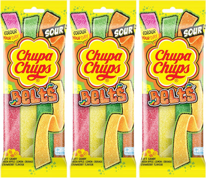 Chupa Chups Belts Sour Mixed Fruit - Share Bag - Caribou Candy