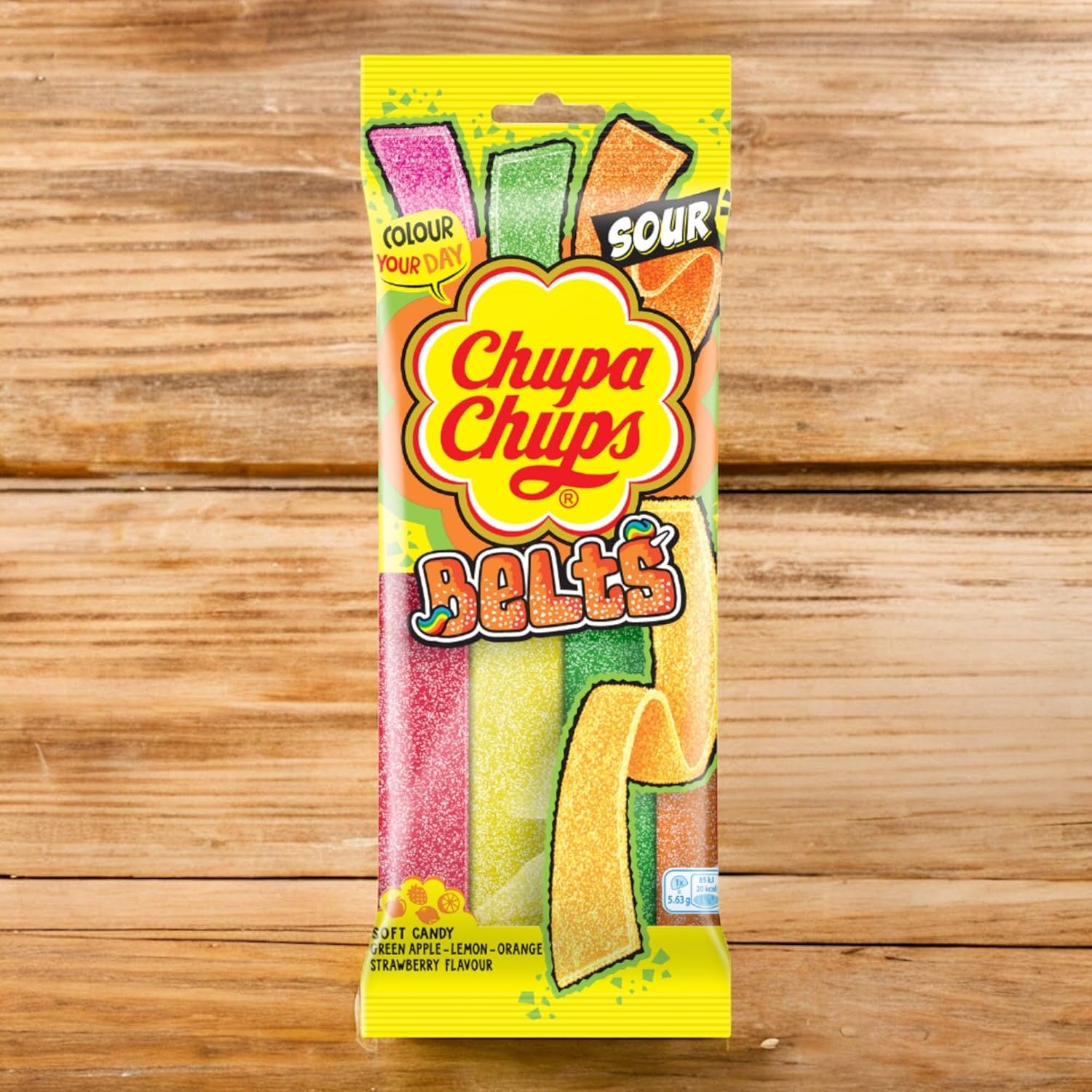 Chupa Chups Belts Sour Mixed Fruit - Share Bag - Caribou Candy