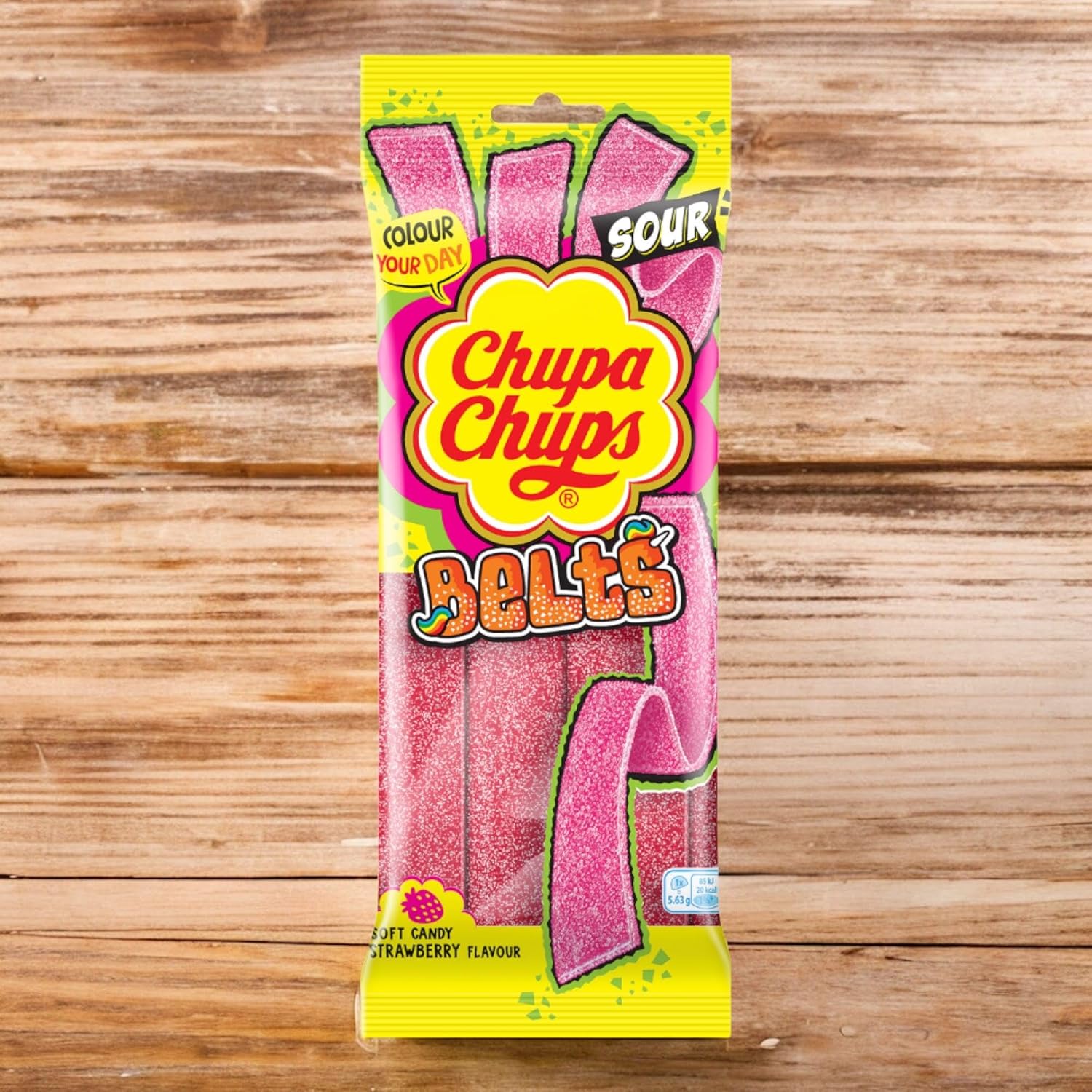 Chupa Chups Belts Sour Strawberry - Share Bag - Caribou Candy