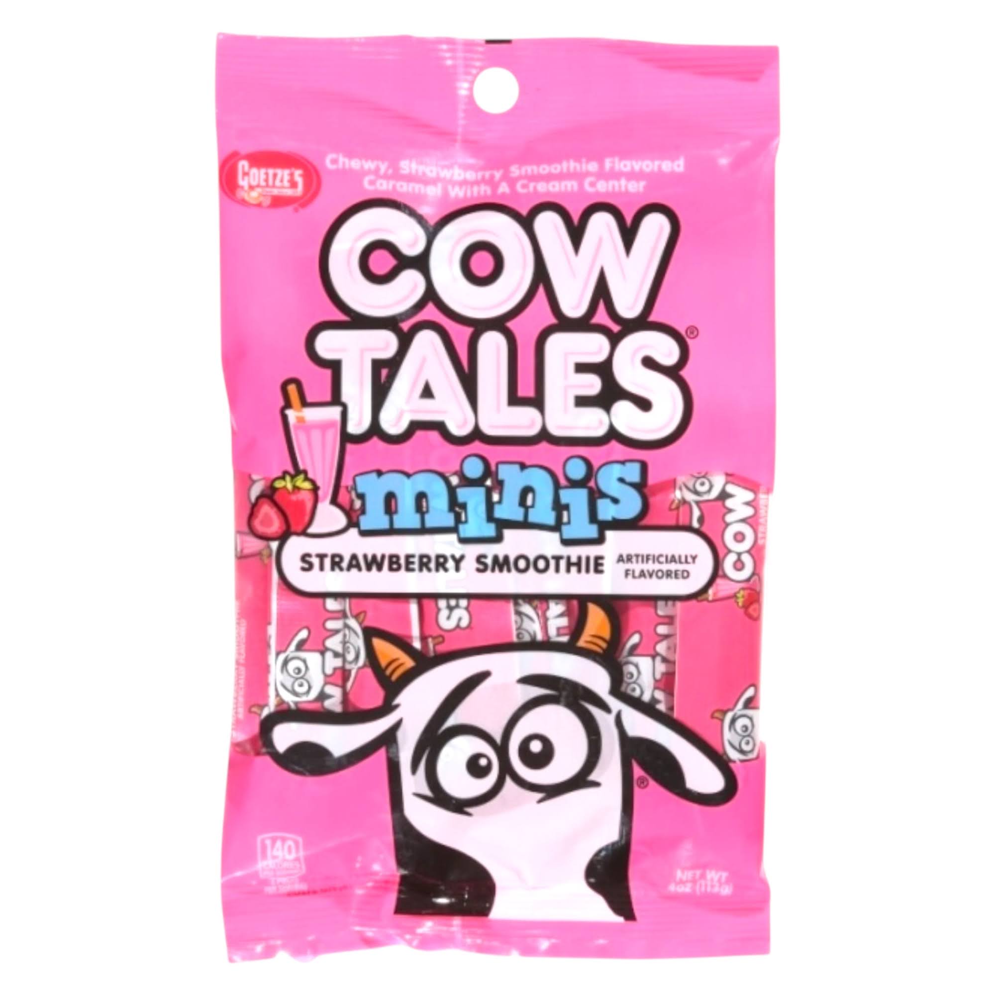 Cow Tales Minis Strawberry Smoothie Chewy Caramel Sweets cow-tales-minis-strawberry-smoothie-chewy-caramel-sweets