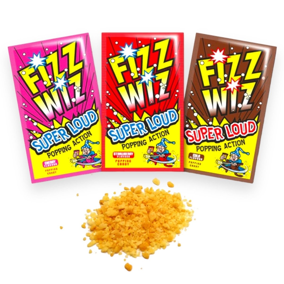 Fizz Wiz Popping Candy Mixed Flavours - 15 Packets - Caribou Candy