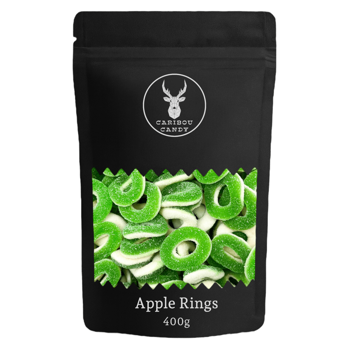 Fizzy Apple Rings - Gummy Fizzy Sweets - Caribou Candy