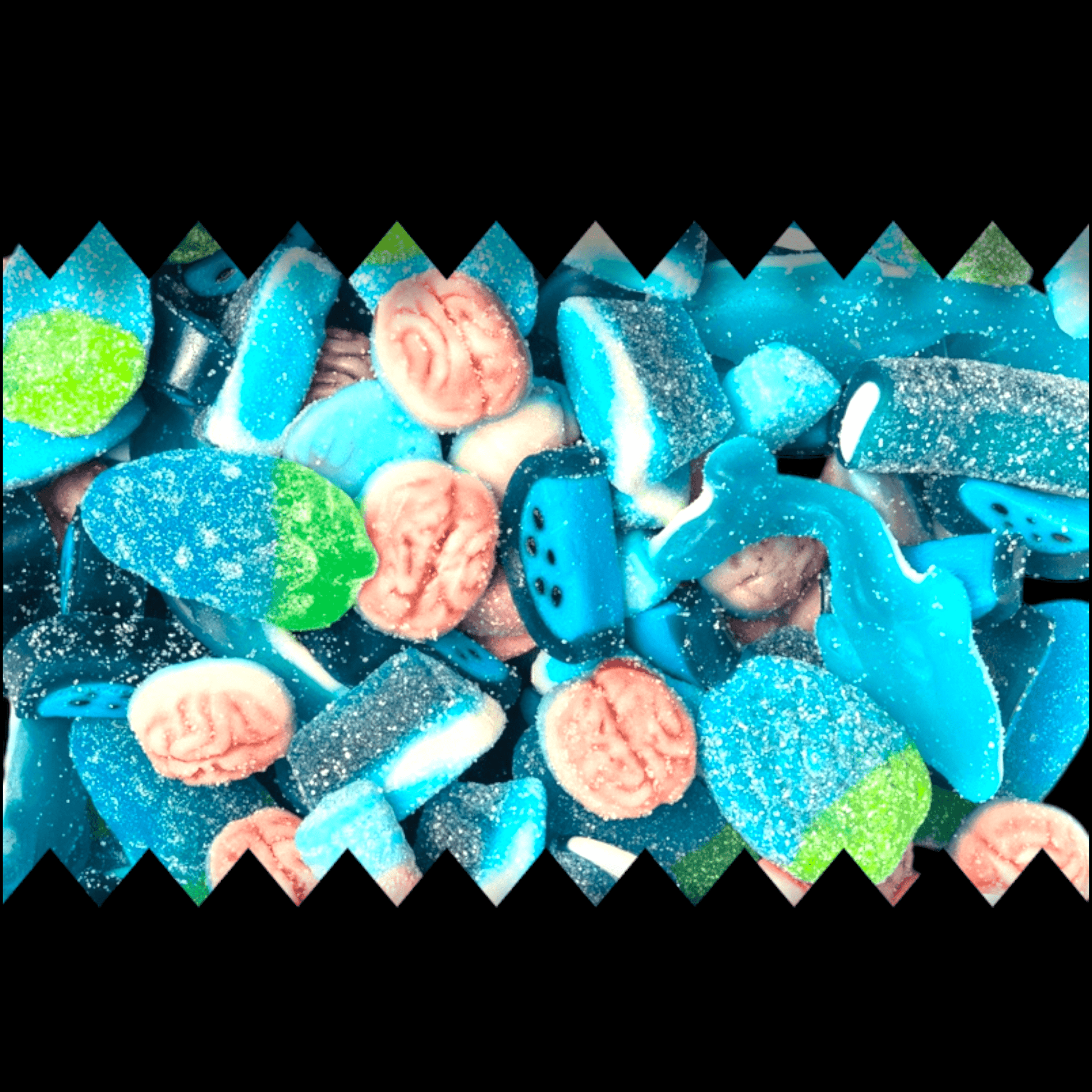 Fizzy Blue Mix - Gummy Fizzy Sweets - Caribou Candy