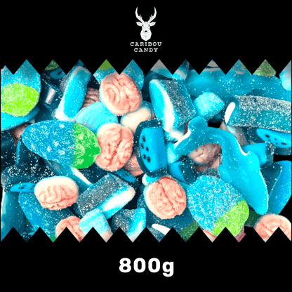 Fizzy Blue Mix - Gummy Fizzy Sweets - Caribou Candy