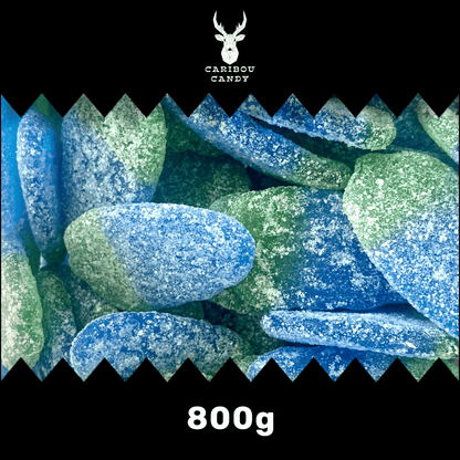 Fizzy Blue Raspberries - Gummy Fizzy Sweets - Caribou Candy