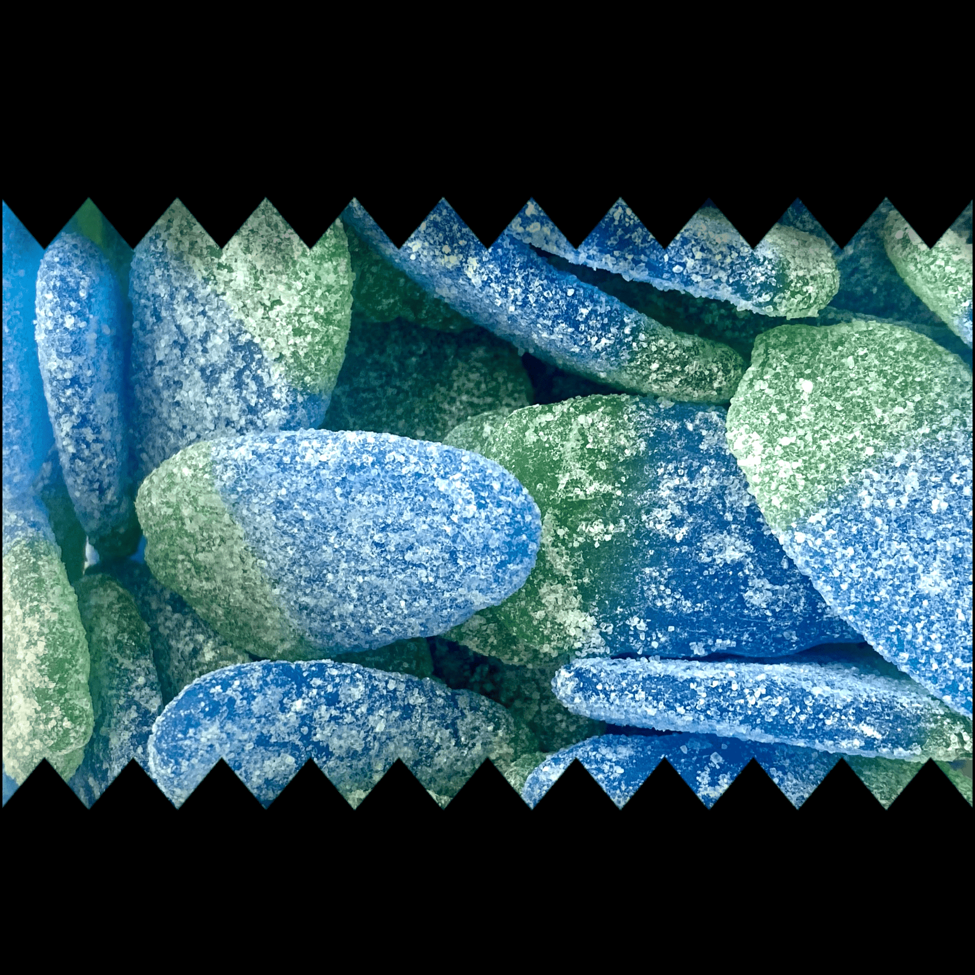 Fizzy Blue Raspberries - Gummy Fizzy Sweets - Caribou Candy