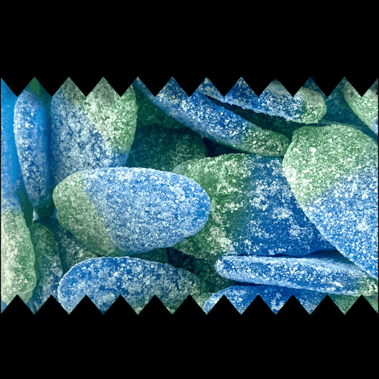 Fizzy Blue Raspberries - Gummy Fizzy Sweets - Caribou Candy