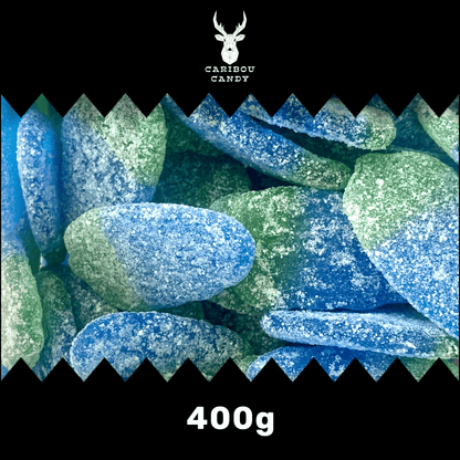 Fizzy Blue Raspberries - Gummy Fizzy Sweets - Caribou Candy