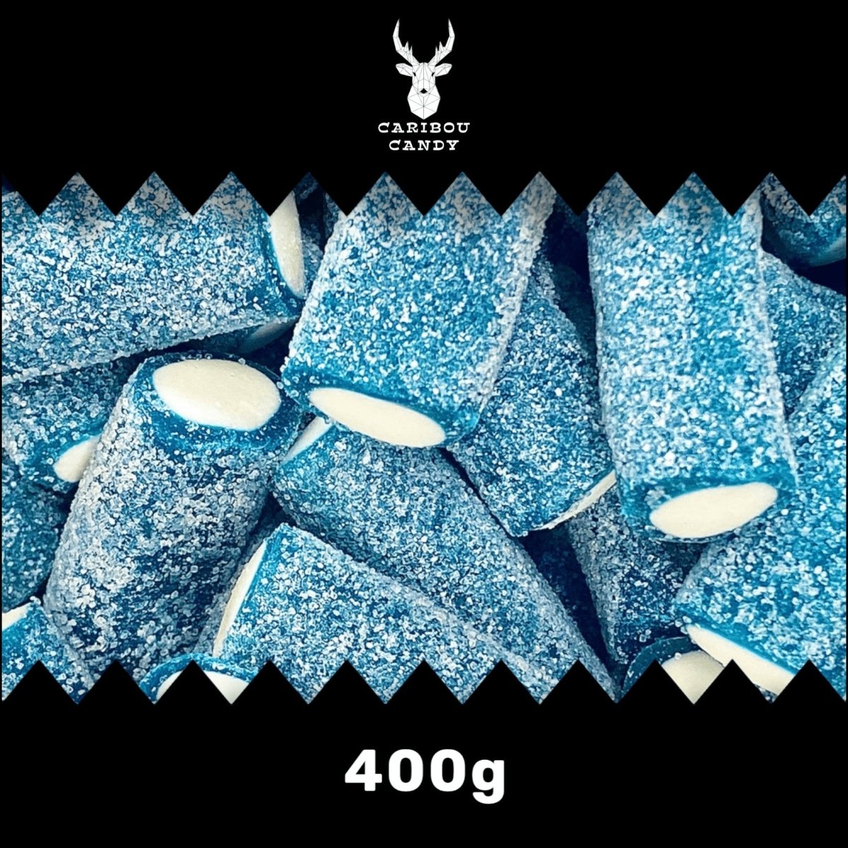 Fizzy Blue Raspberry Rockets - Gummy Sweets - Caribou Candy