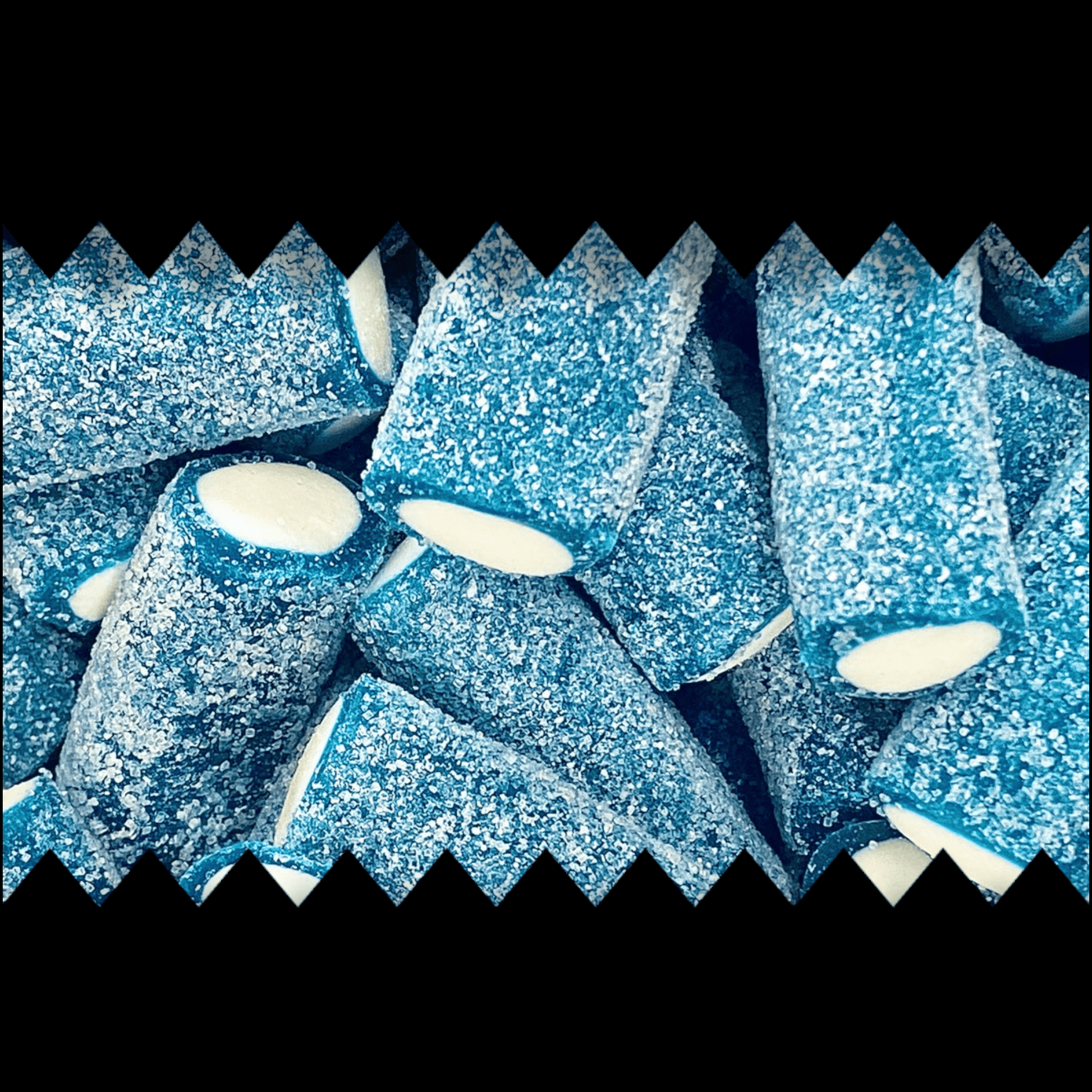 Fizzy Blue Raspberry Rockets - Gummy Sweets - Caribou Candy