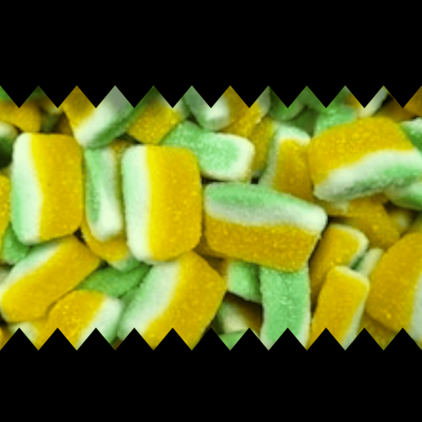 Fizzy Pina Colda Slices - Gummy Fizzy Sweets - Caribou Candy