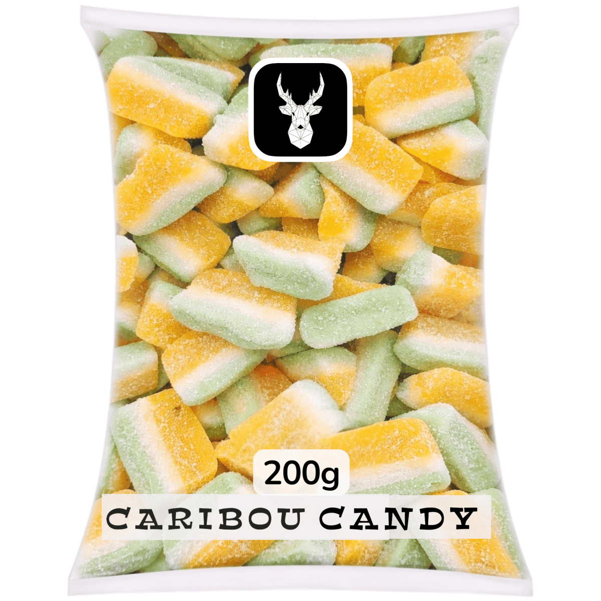 Fizzy Pina Colda Slices - Gummy Fizzy Sweets - Caribou Candy
