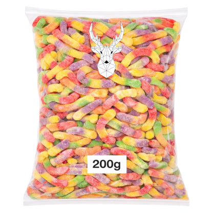 Fizzy Sour Worms - Gummy Fizzy Sweets - Caribou Candy