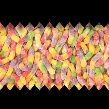 Fizzy Sour Worms - Gummy Fizzy Sweets - Caribou Candy