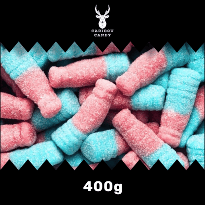 Fizzy Tutti Fruity Bottles - Gummy Fizzy Sweets - Caribou Candy