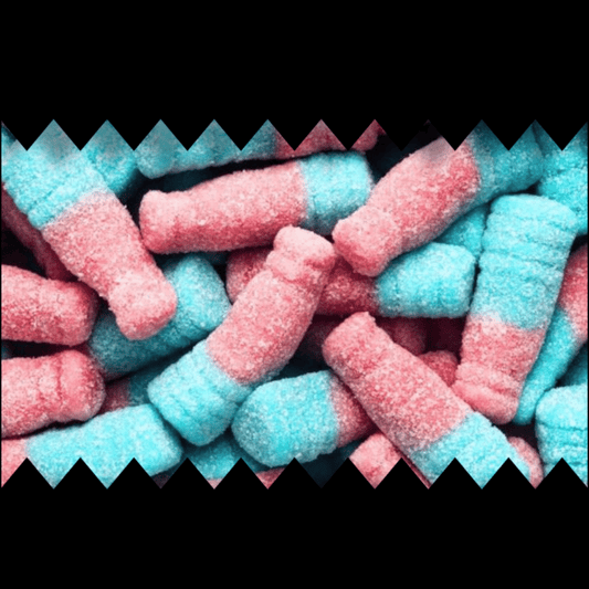 Fizzy Tutti Fruity Bottles - Gummy Fizzy Sweets - Caribou Candy