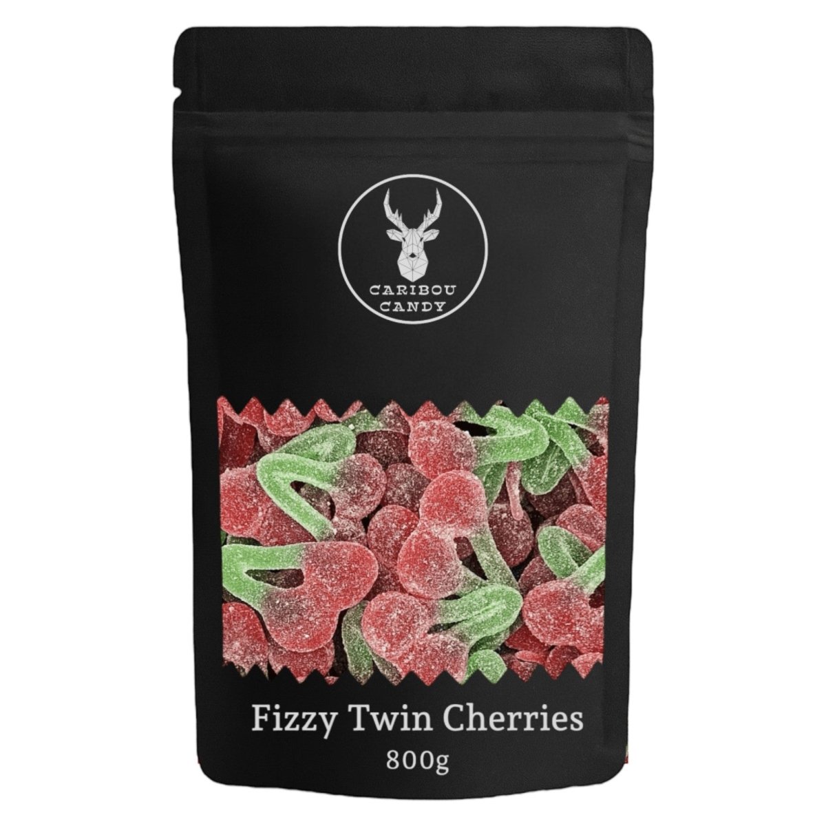 Fizzy Twin Cherries - Gummy Fizzy Sweets - Caribou Candy