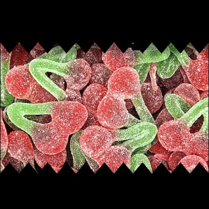 Fizzy Twin Cherries - Gummy Fizzy Sweets - Caribou Candy