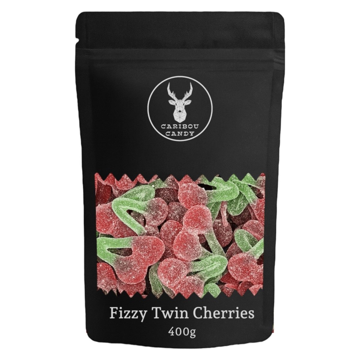 Fizzy Twin Cherries - Gummy Fizzy Sweets - Caribou Candy