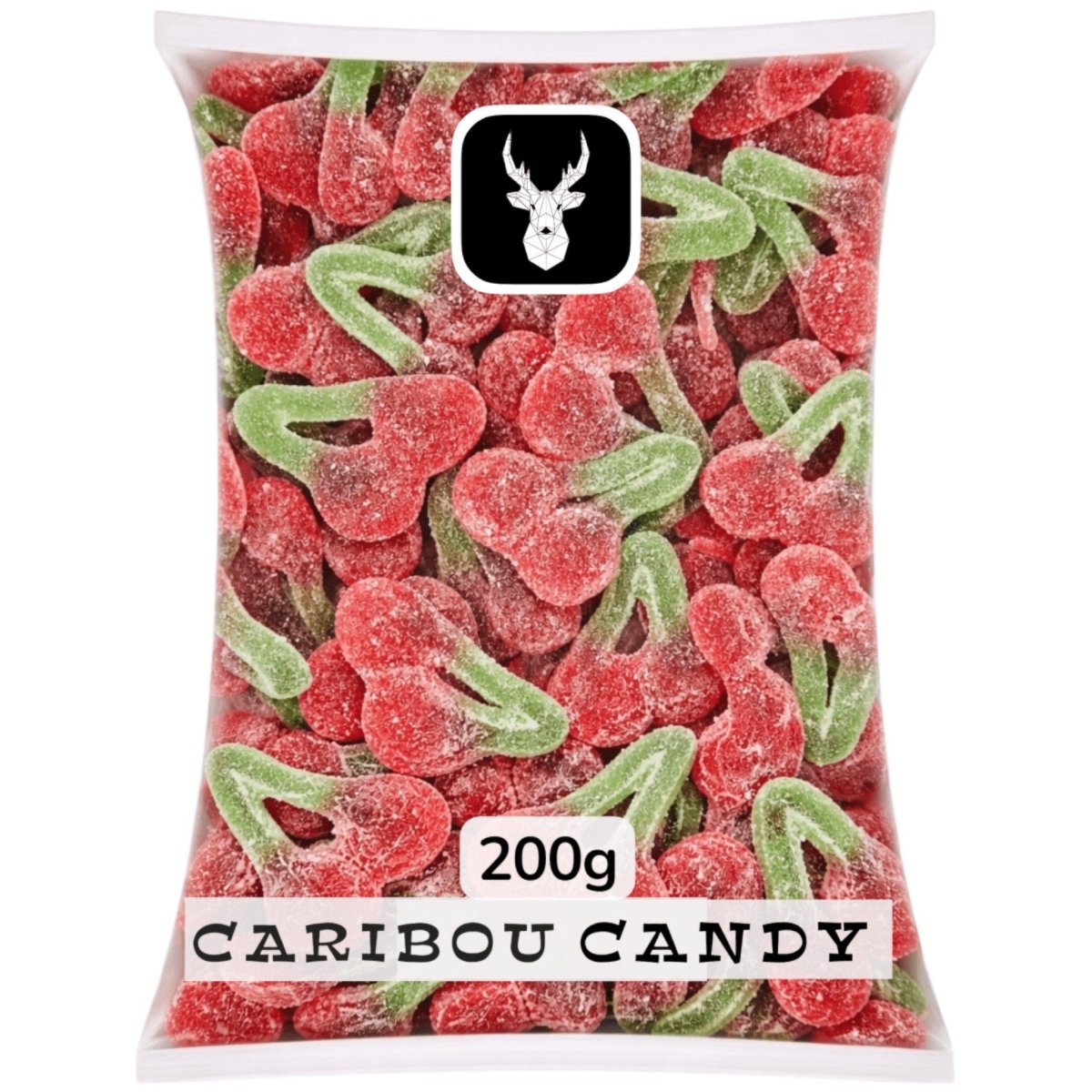 Fizzy Twin Cherries - Gummy Fizzy Sweets - Caribou Candy