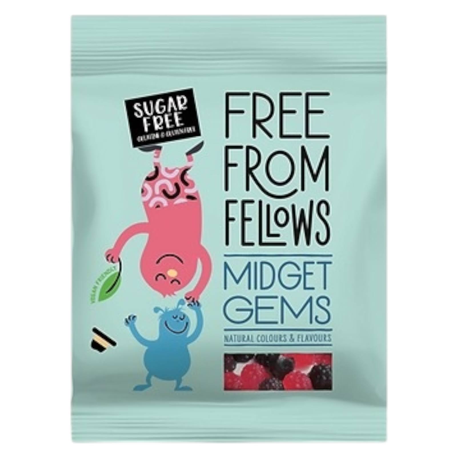 Free From Fellows Sugar - Free Midget Gems – Vegan & Gelatine - Free - Caribou Candy